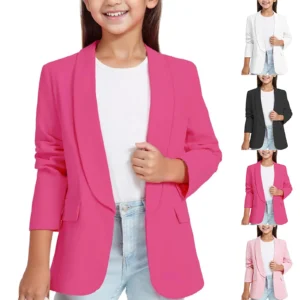 5t Girls Winter  Jacket Open Front Inner Pocket