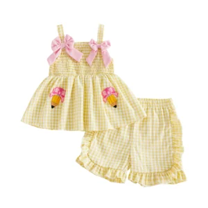 Cute Girl s Back to School Outfit  - 2 Piece Set